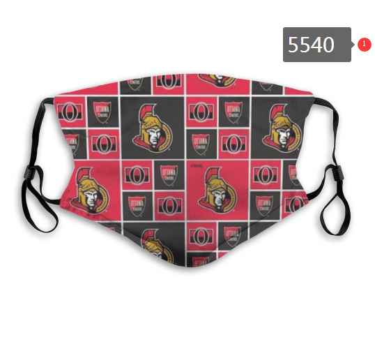 2020 NHL Ottawa Senators #1 Dust mask with filter